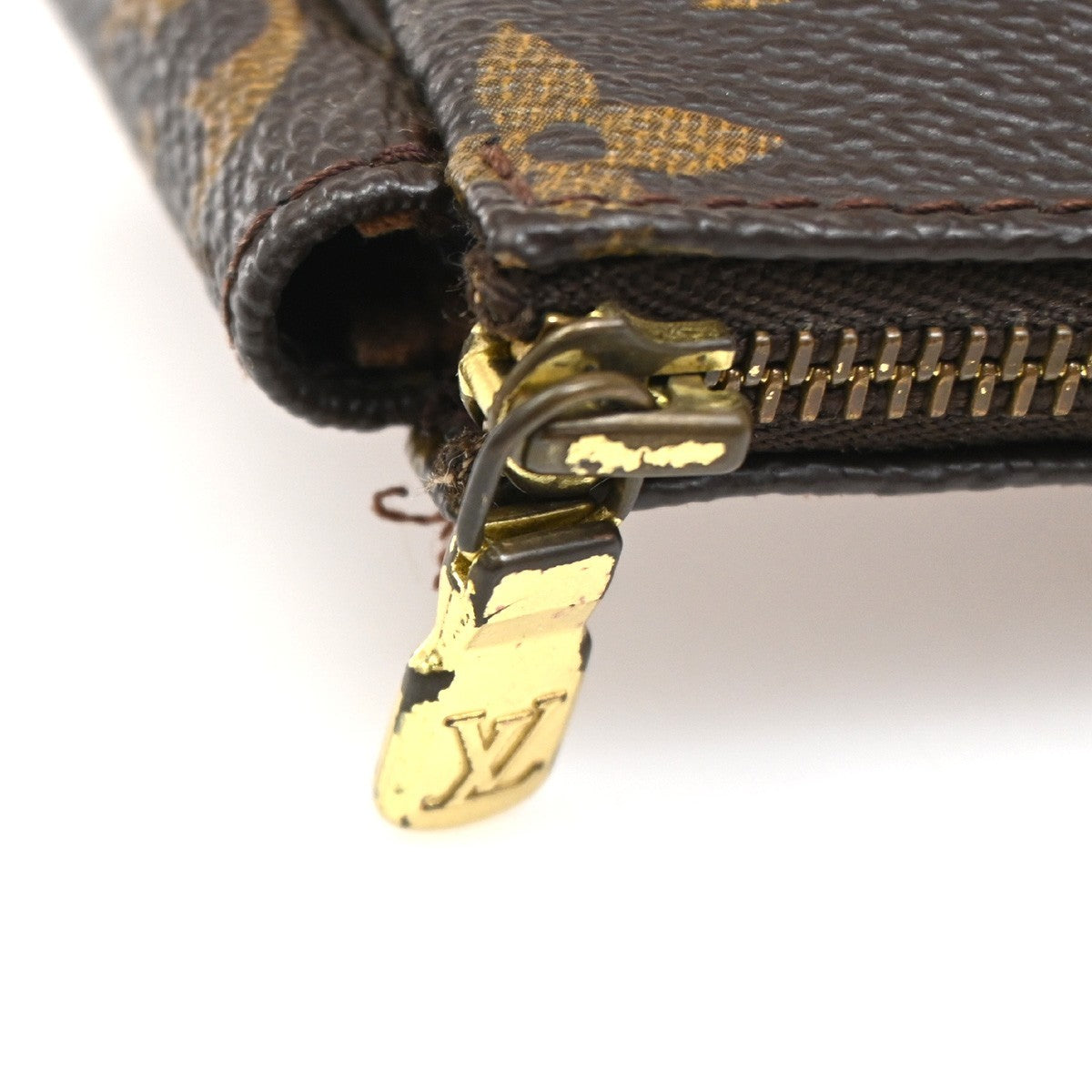 Louis Vuitton Pochette Accessoires NM Monogram Canvas, BROWN, CANVAS, Clutche & pouche