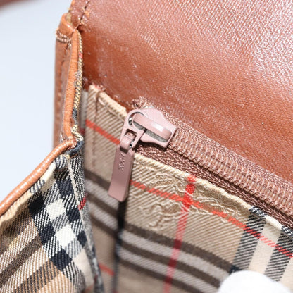 Burberry Flap Shoulder Bag Leather, BROWN, LEATHER, Shoulder bag
