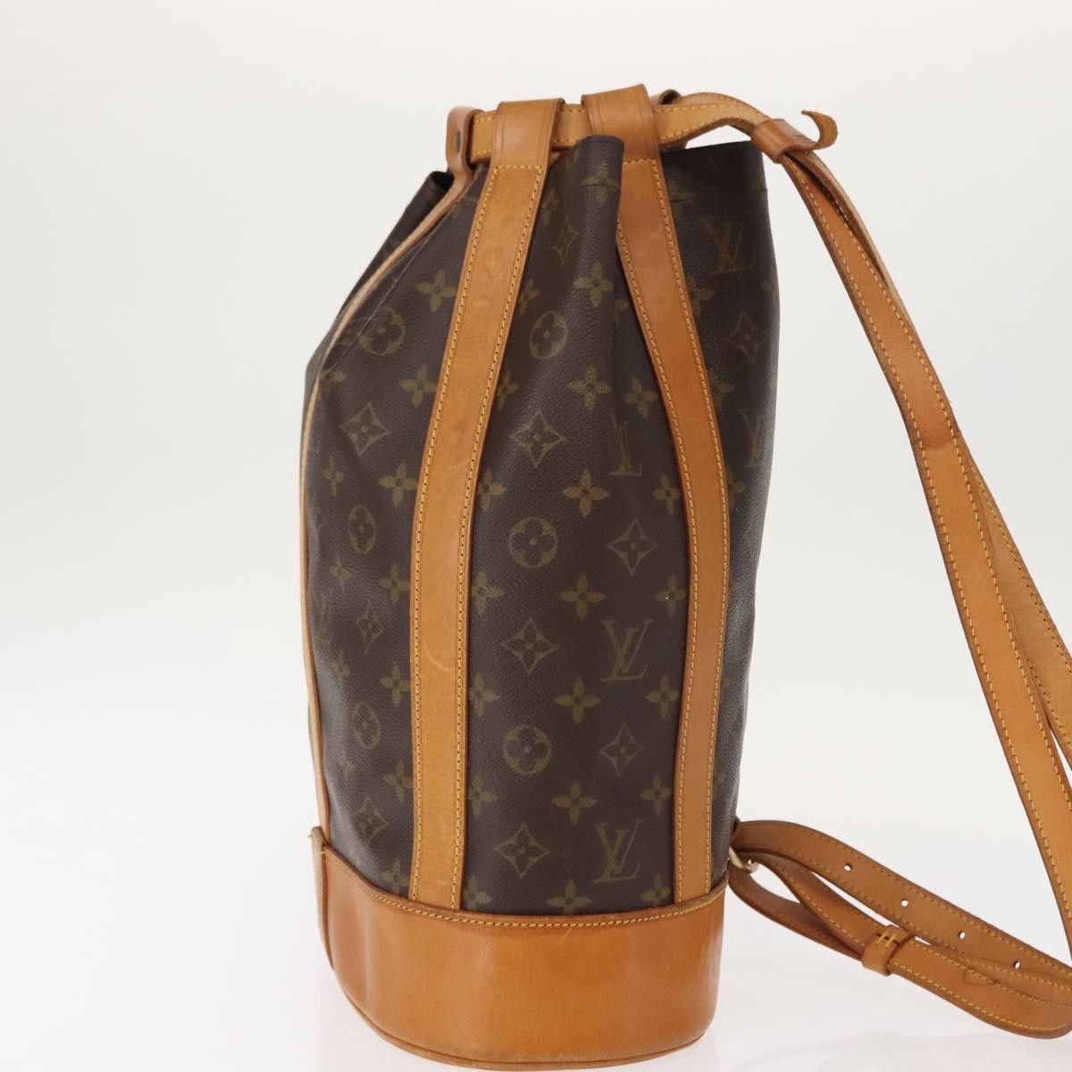 Louis Vuitton Randonnee Pochette Monogram Coated Canvas, BROWN, CANVAS, Shoulder bag