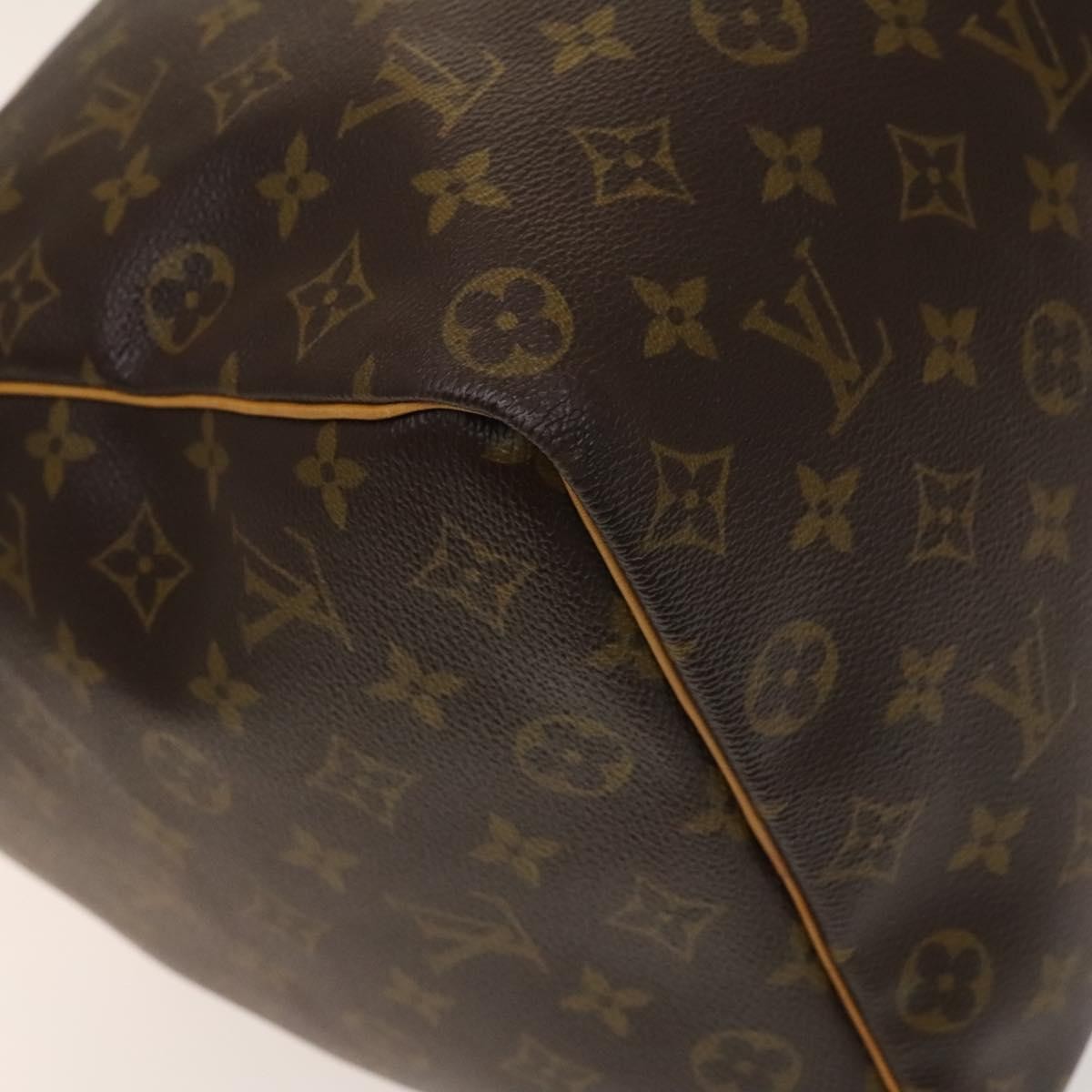 Louis Vuitton Keepall Bag Monogram Canvas, BROWN, CANVAS, Travel bag