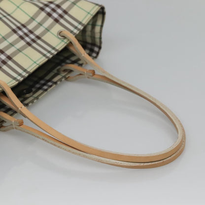 Burberry Nova Handbag Check Pattern, GREEN, NYLON, Handbag