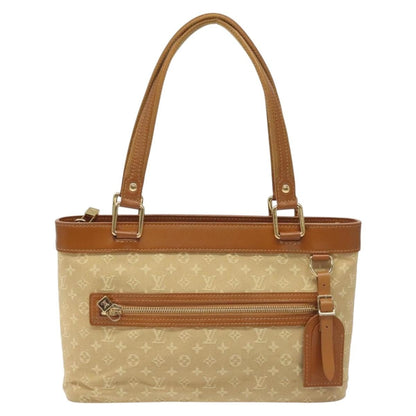Louis Vuitton Lucille Handbag Mini Lin, BEIGE, CANVAS, Handbag