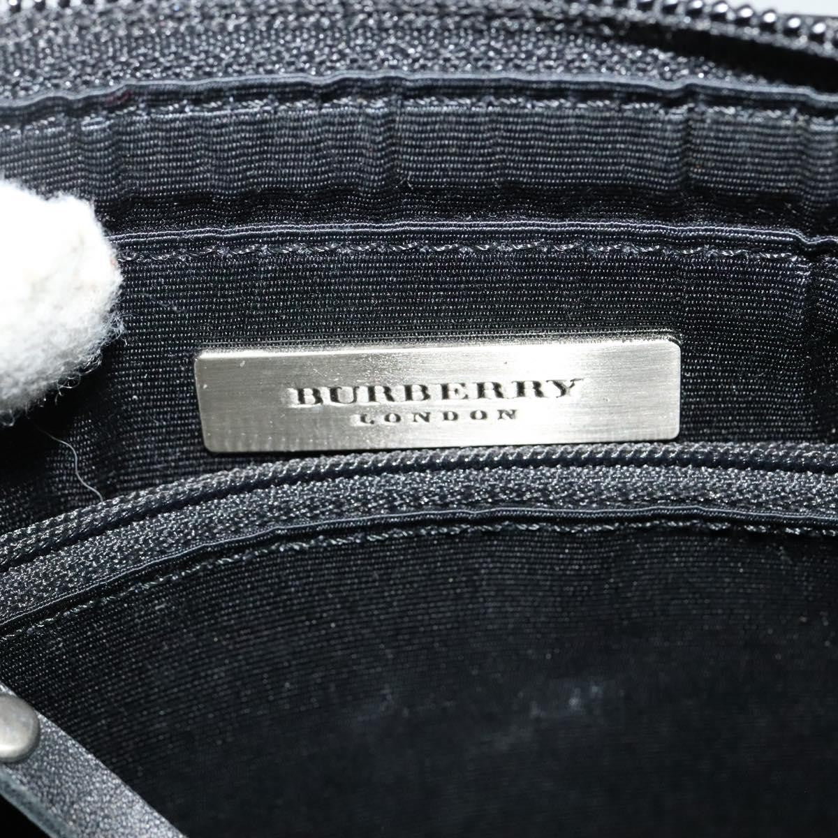 Burberry Front Pocket Flap Messenger Leather with Vintage Check Canvas, BLACK, LEATHER, Crossbody bag