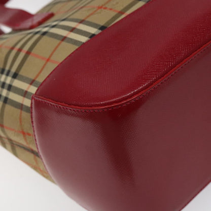 Burberry Nova Check Handbag Nova Check Canvas and leather, BEIGE, CANVAS, Handbag