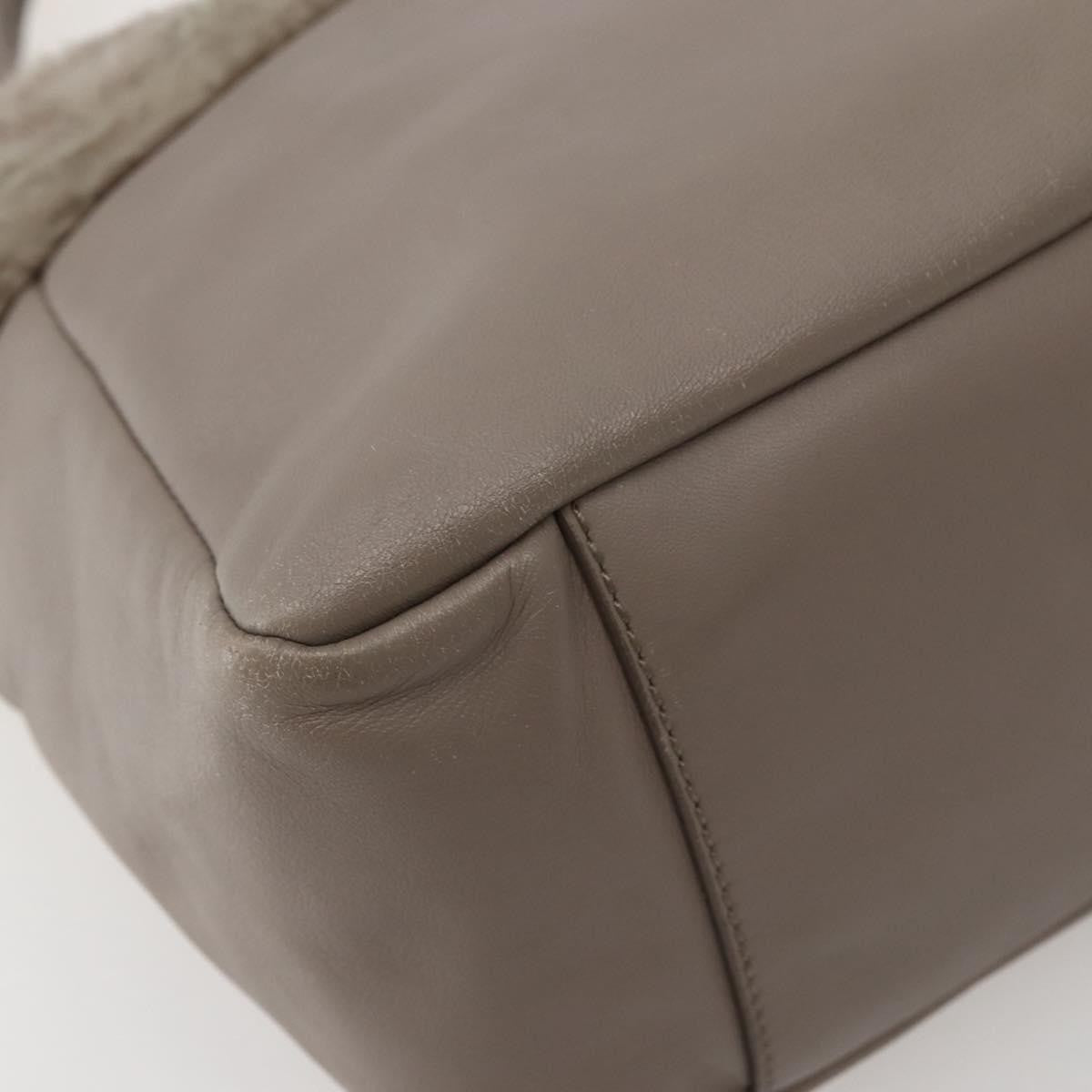 Salvatore Ferragamo Vala Leather, BEIGE, LEATHER, Handbag