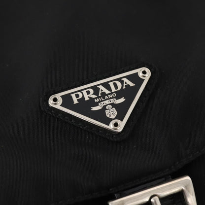 Prada Front Pocket Backpack Tessuto, BLACK, NYLON, Backpack