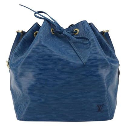 Louis Vuitton Petit Noe Handbag Epi Leather, Blue, Leather, Shoulder Bag