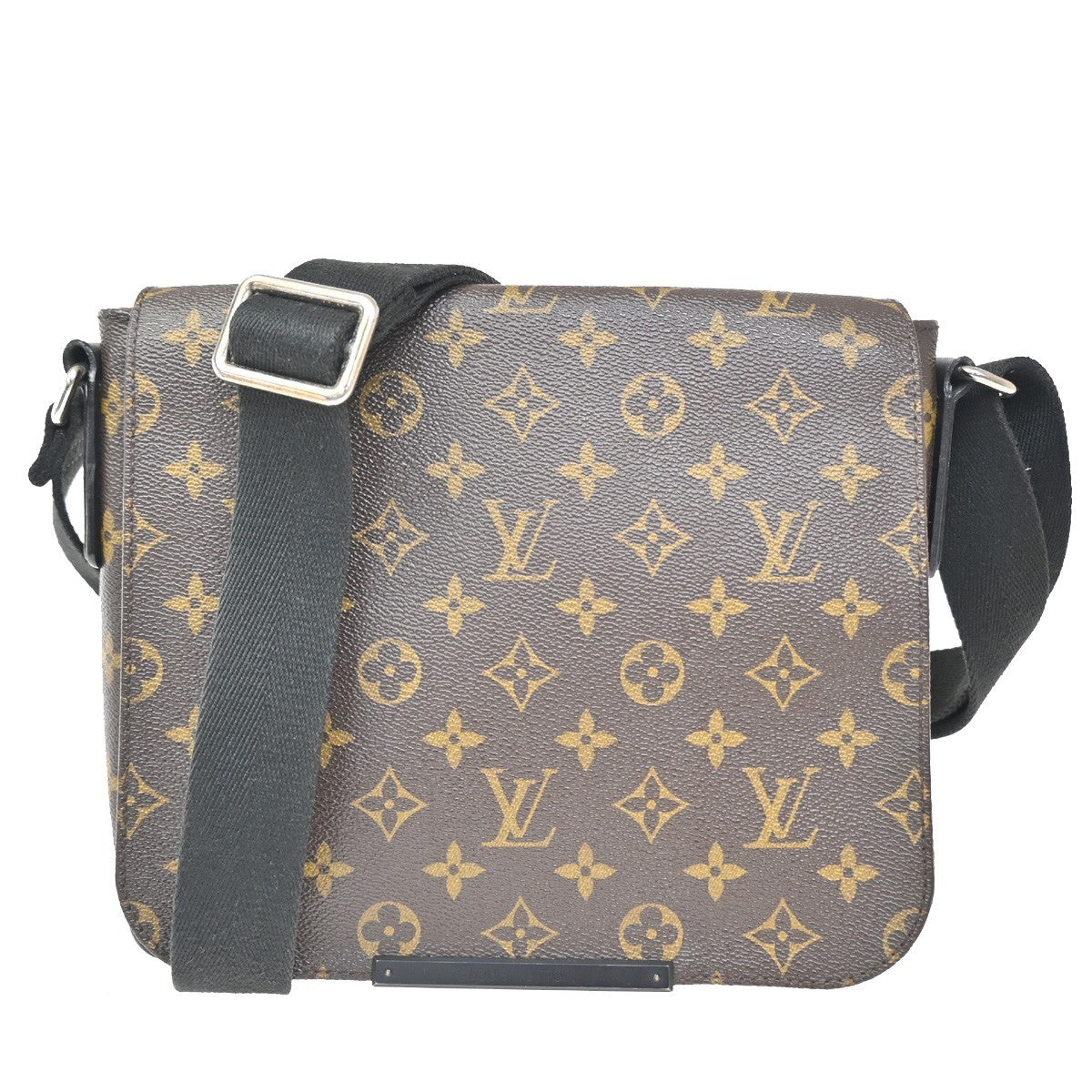 Louis Vuitton District Messenger Bag Macassar Monogram Canvas, BROWN, CANVAS, Shoulder bag