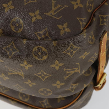 Louis Vuitton Saumur Handbag Monogram Canvas, BROWN, CANVAS, Shoulder bag