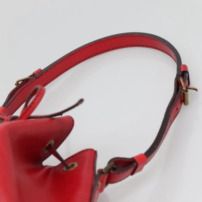 Louis Vuitton Bicolor Petit Noe Handbag Epi Leather, RED, LEATHER, Shoulder bag