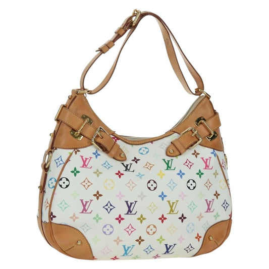Louis Vuitton Greta Handbag Monogram Multicolor, White, Canvas, Shoulder Bag