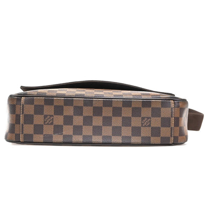 Louis Vuitton Shelton Messenger Bag Damier, BROWN, CANVAS, Shoulder bag