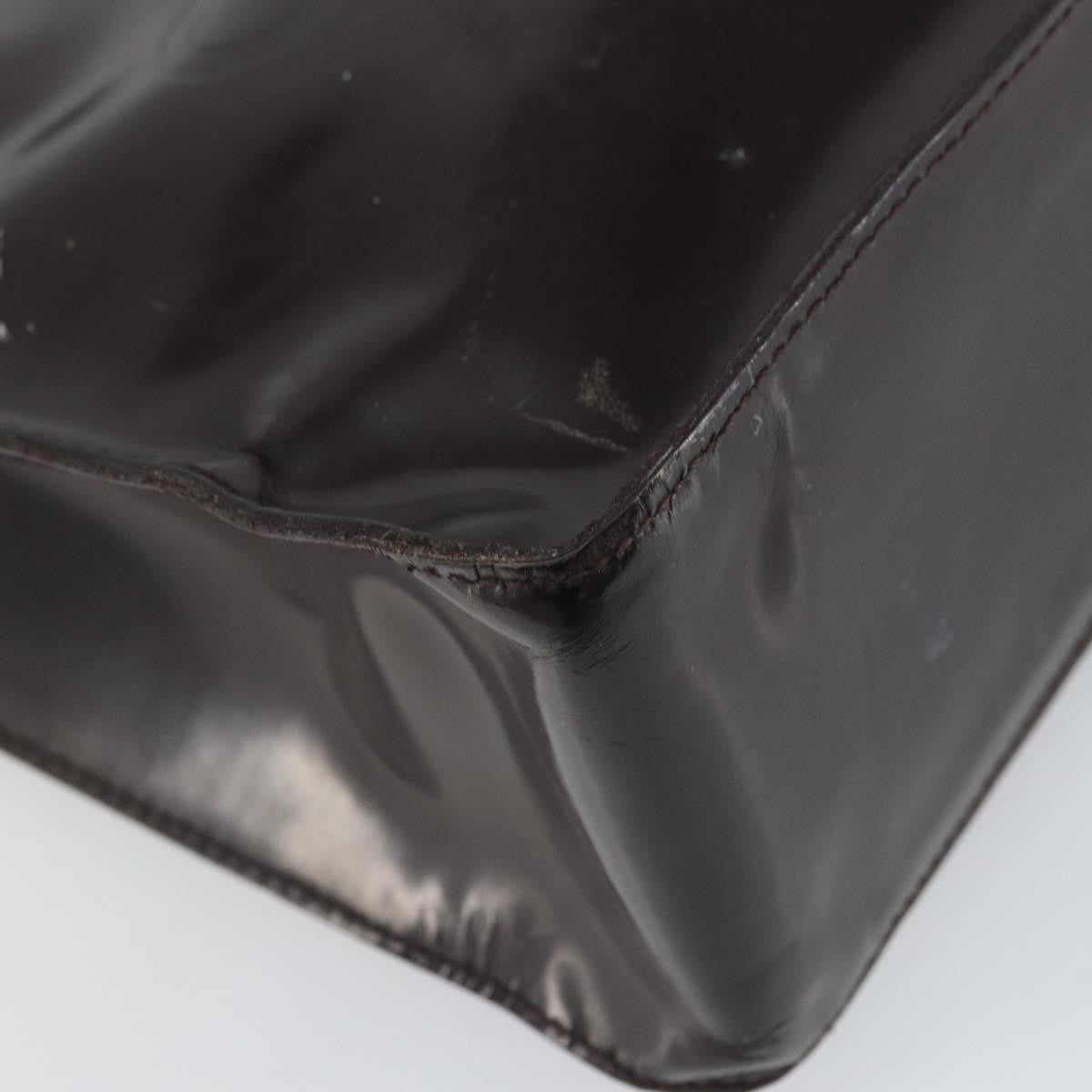 Chanel Vintage Tote Patent leather, BROWN, PATENT_LEATHER, Tote bag