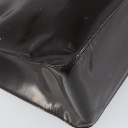 Chanel Vintage Tote Patent leather, BROWN, PATENT_LEATHER, Tote bag