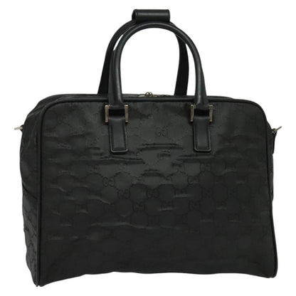 Gucci Vintage Boston Bag GG Canvas, BLACK, CANVAS, Travel bag