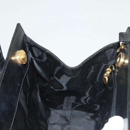 Salvatore Ferragamo Convertible Vara Bow Tote Leather, BLACK, LEATHER, Handbag