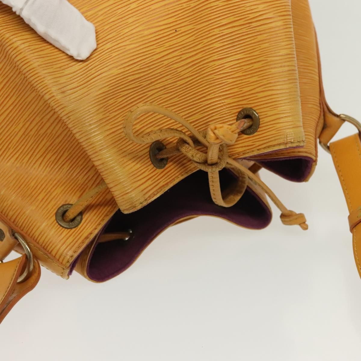 Louis Vuitton Petit Noe Handbag Epi Leather, YELLOW, LEATHER, Handbag