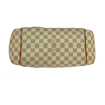 Louis Vuitton Totally Handbag Damier azur, WHITE, CANVAS, Tote bag