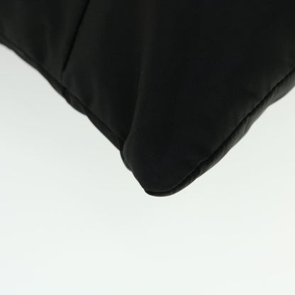 Prada Zip Messenger Bag Horizontal Quilt Tessuto, BLACK, NYLON, Shoulder bag