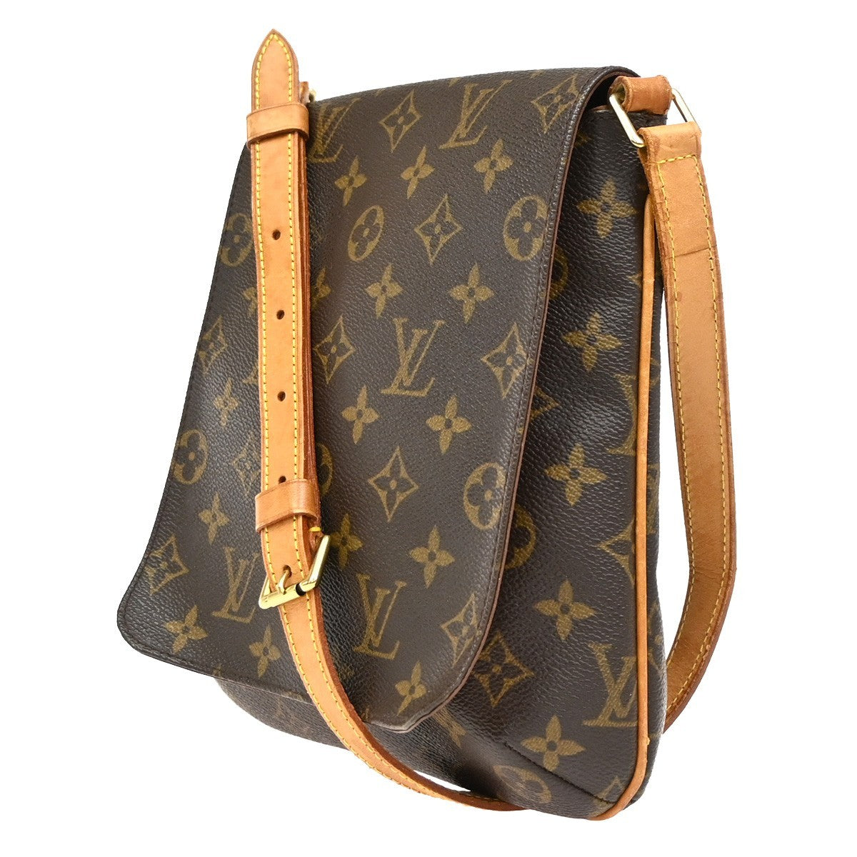 Louis Vuitton Musette Salsa Handbag Monogram Canvas, BROWN, CANVAS, Shoulder bag