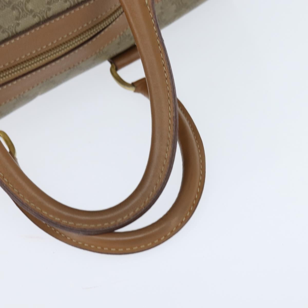Celine Vintage Macadam Boston bag Canvas, BEIGE, CANVAS, Travel bag