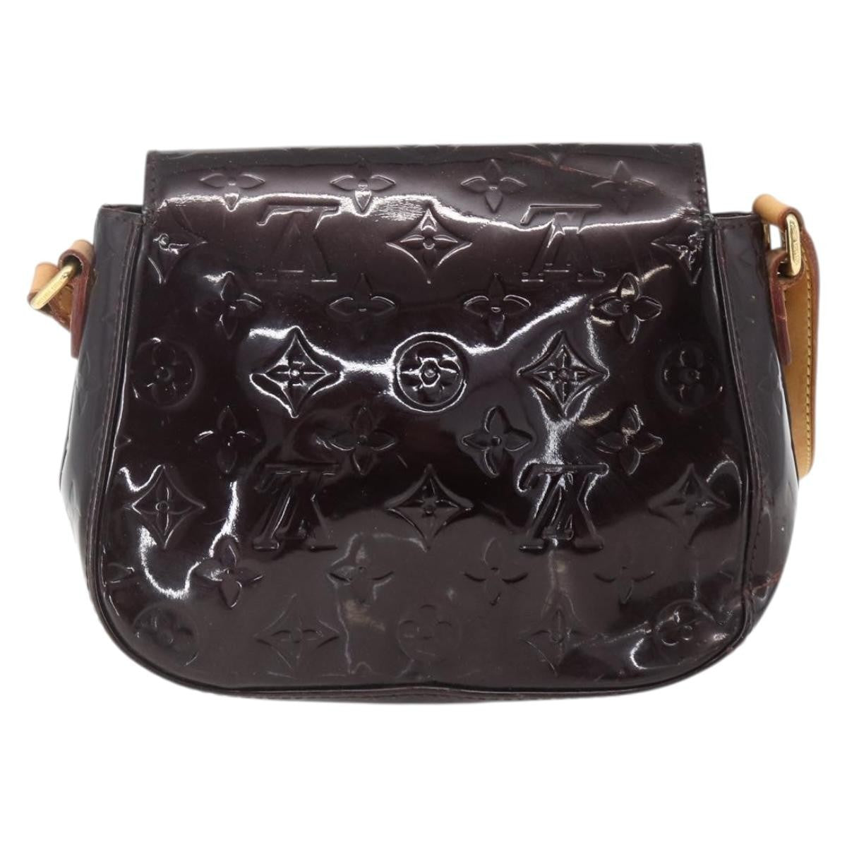 Louis Vuitton Bellflower Handbag Monogram Vernis, PURPLE, PATENT_LEATHER, Shoulder bag