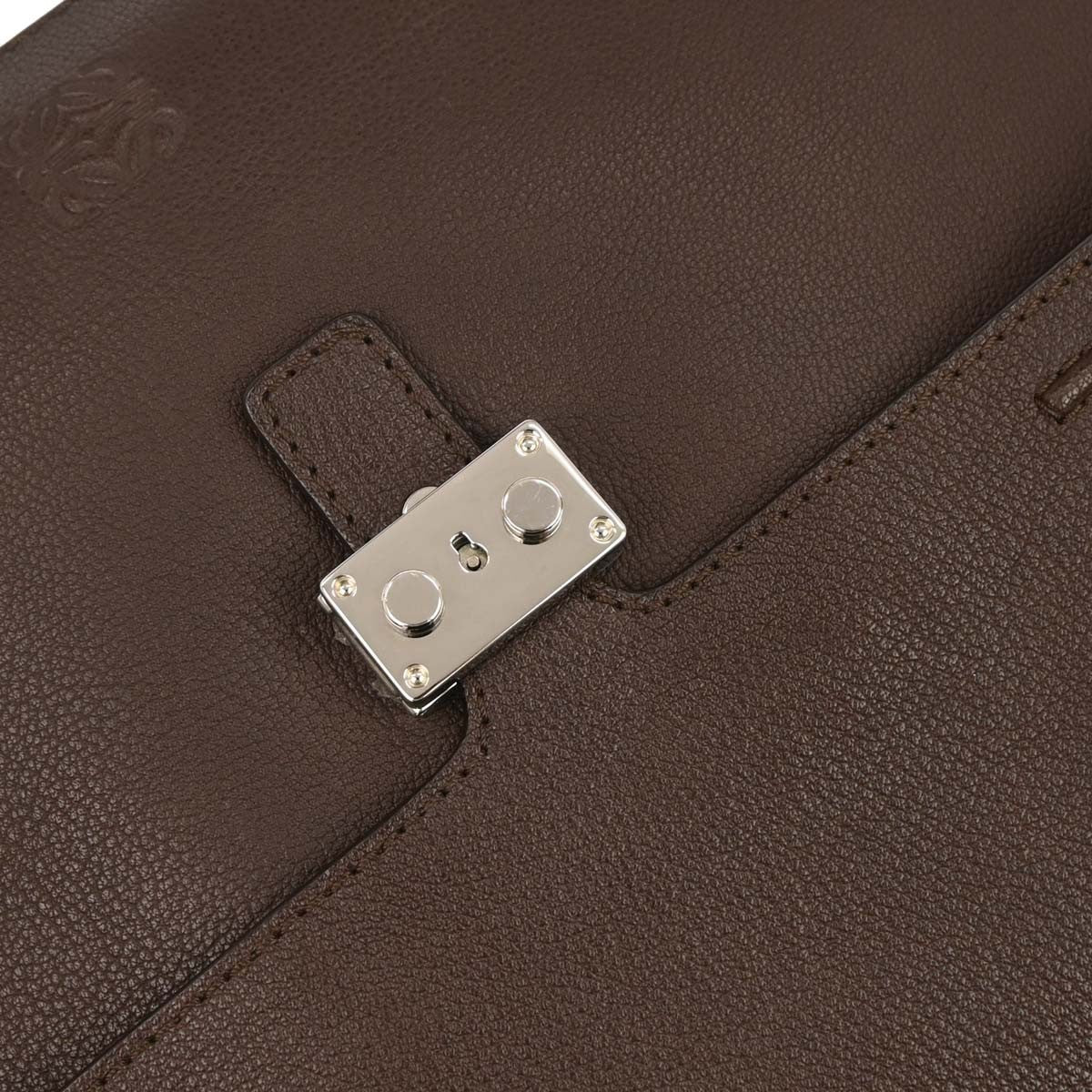 Loewe Leather Briefcase Leather, BROWN, LEATHER, Briefcase