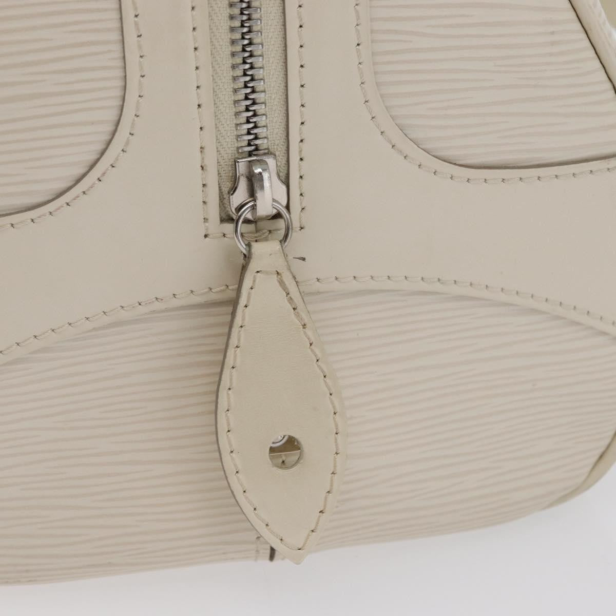 Louis Vuitton Montaigne Bowling Bag Epi Leather, WHITE, LEATHER, Handbag