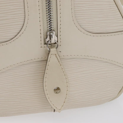 Louis Vuitton Montaigne Bowling Bag Epi Leather, WHITE, LEATHER, Handbag