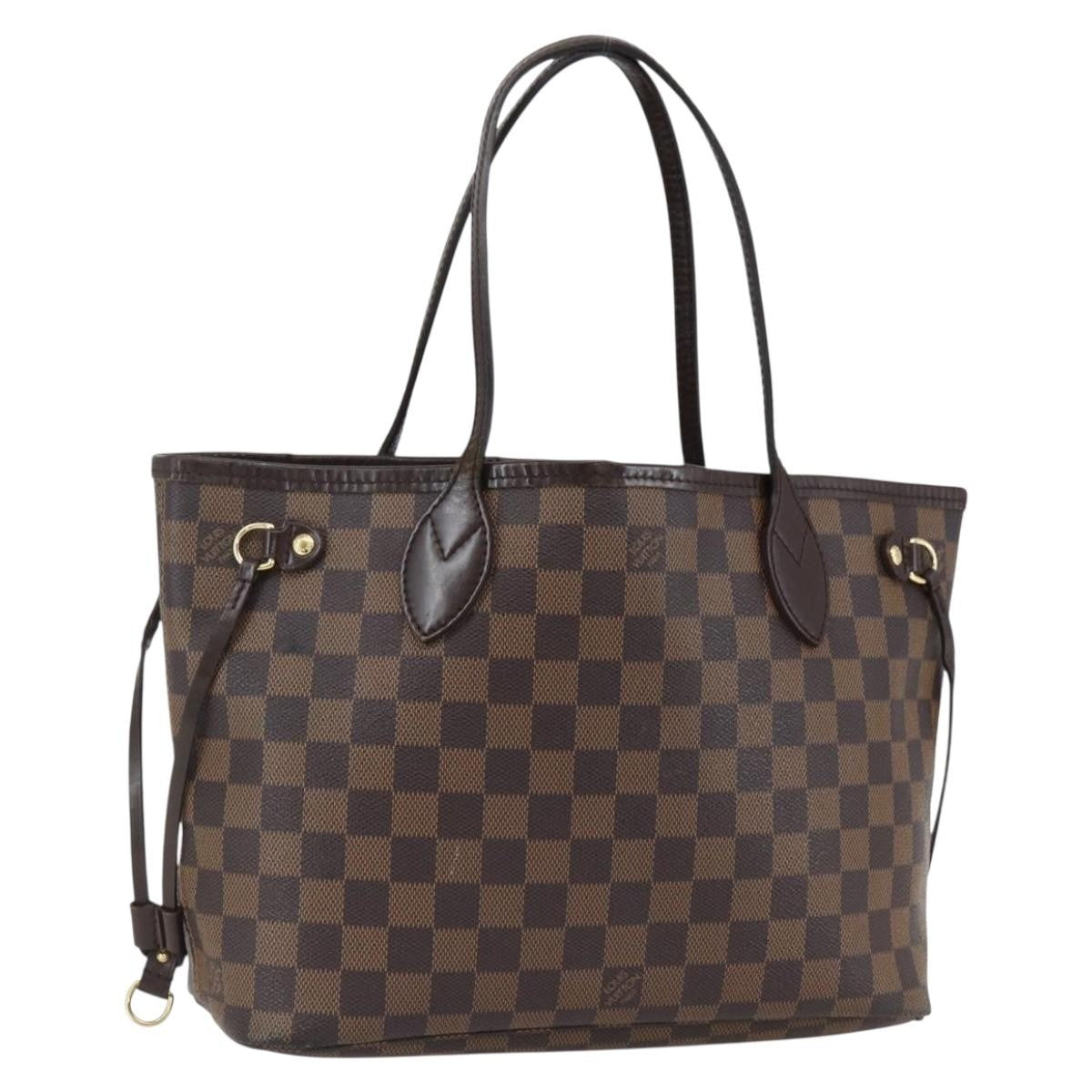 Louis Vuitton Neverfull Tote Damier, BROWN, CANVAS, Tote bag