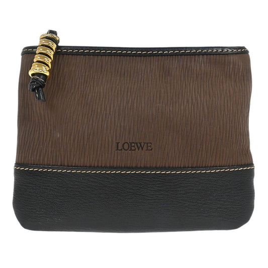 Loewe Velazquez Clutch Bag Leather, Brown, Leather, Clutch