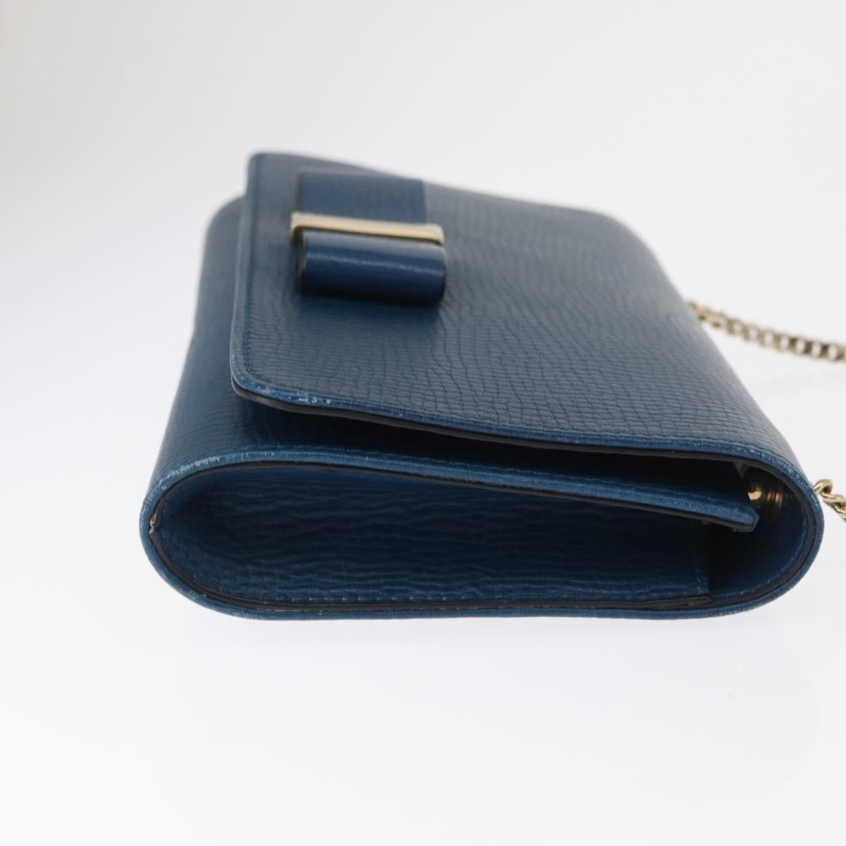 Chloe Vintage Shoulder Bag Leather, Blue, Leather, Shoulder Bag