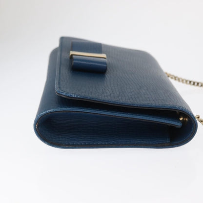 Chloe Vintage Shoulder Bag Leather, Blue, Leather, Shoulder Bag