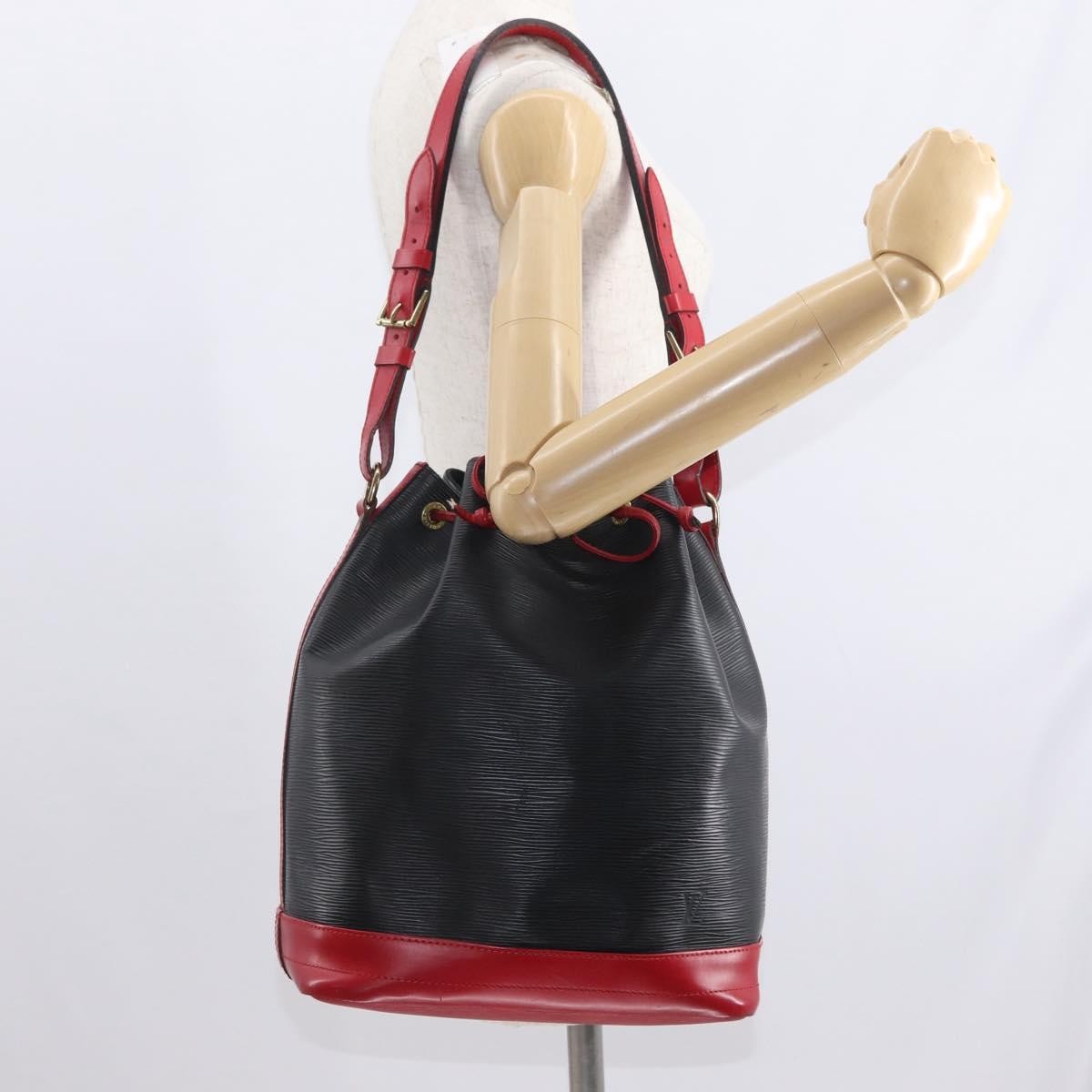 Louis Vuitton Petit Noe NM Handbag Epi Leather, BLACK, LEATHER, Shoulder bag