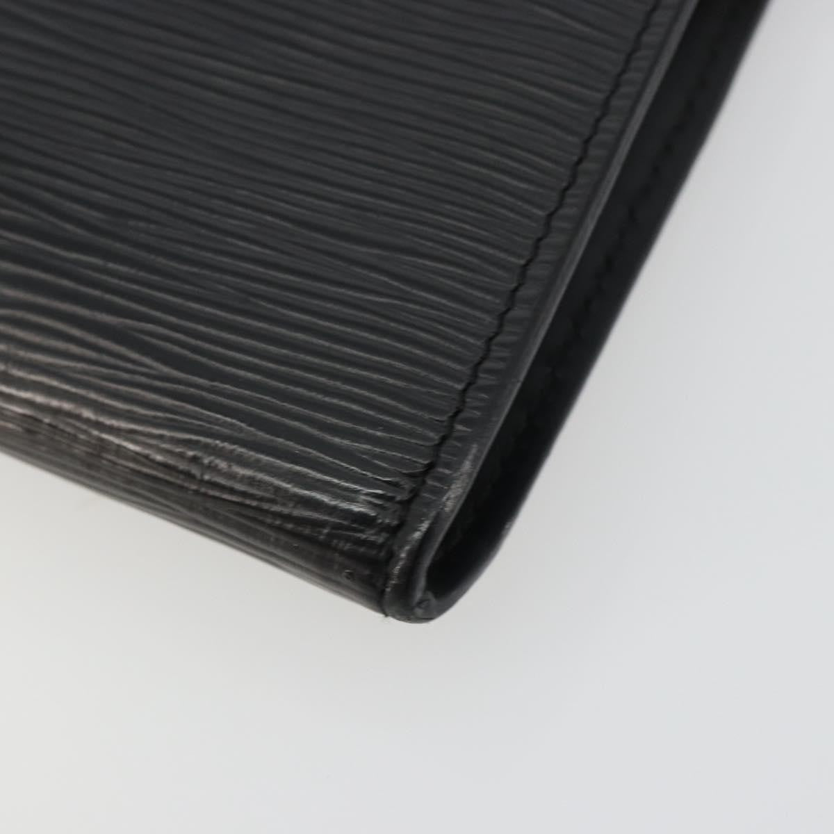 Louis Vuitton Pochette Accessoires Epi Leather, Black, Leather, Clutch