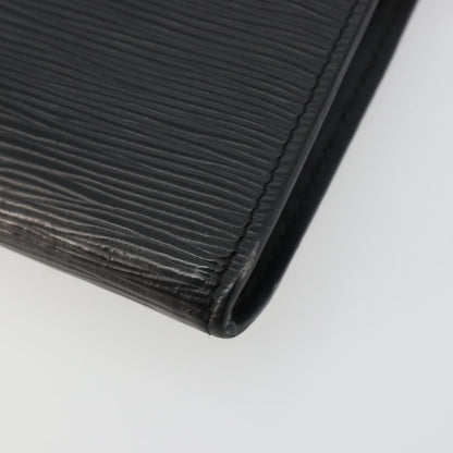 Louis Vuitton Pochette Accessoires Epi Leather, Black, Leather, Clutch