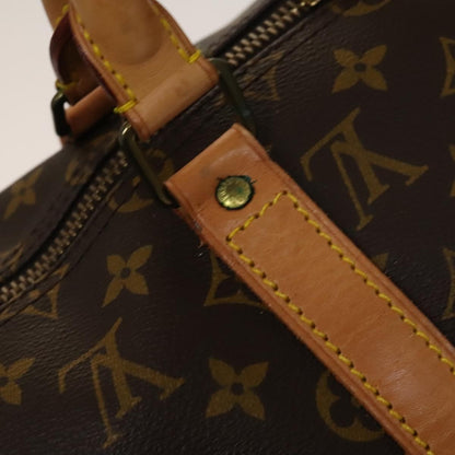 Louis Vuitton Keepall Bag Monogram Canvas, BROWN, CANVAS, Travel bag