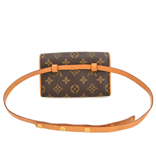 Louis Vuitton Florentine Pochette Monogram Canvas, Brown, Canvas, Clutch