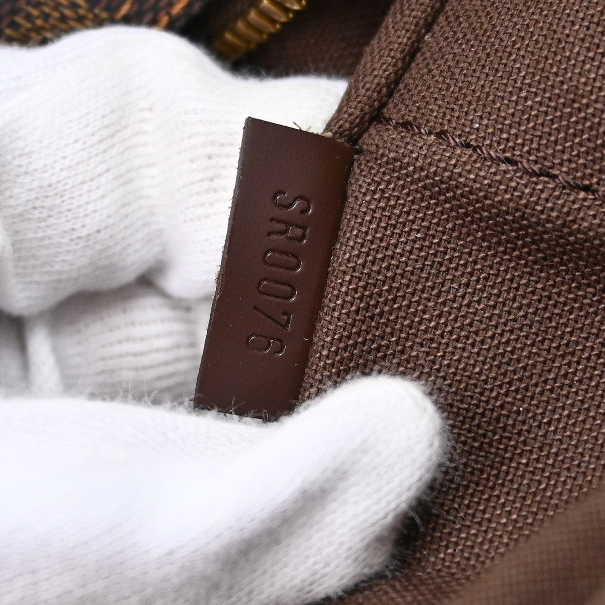 Louis Vuitton Naviglio Handbag Damier, BROWN, CANVAS, Shoulder bag