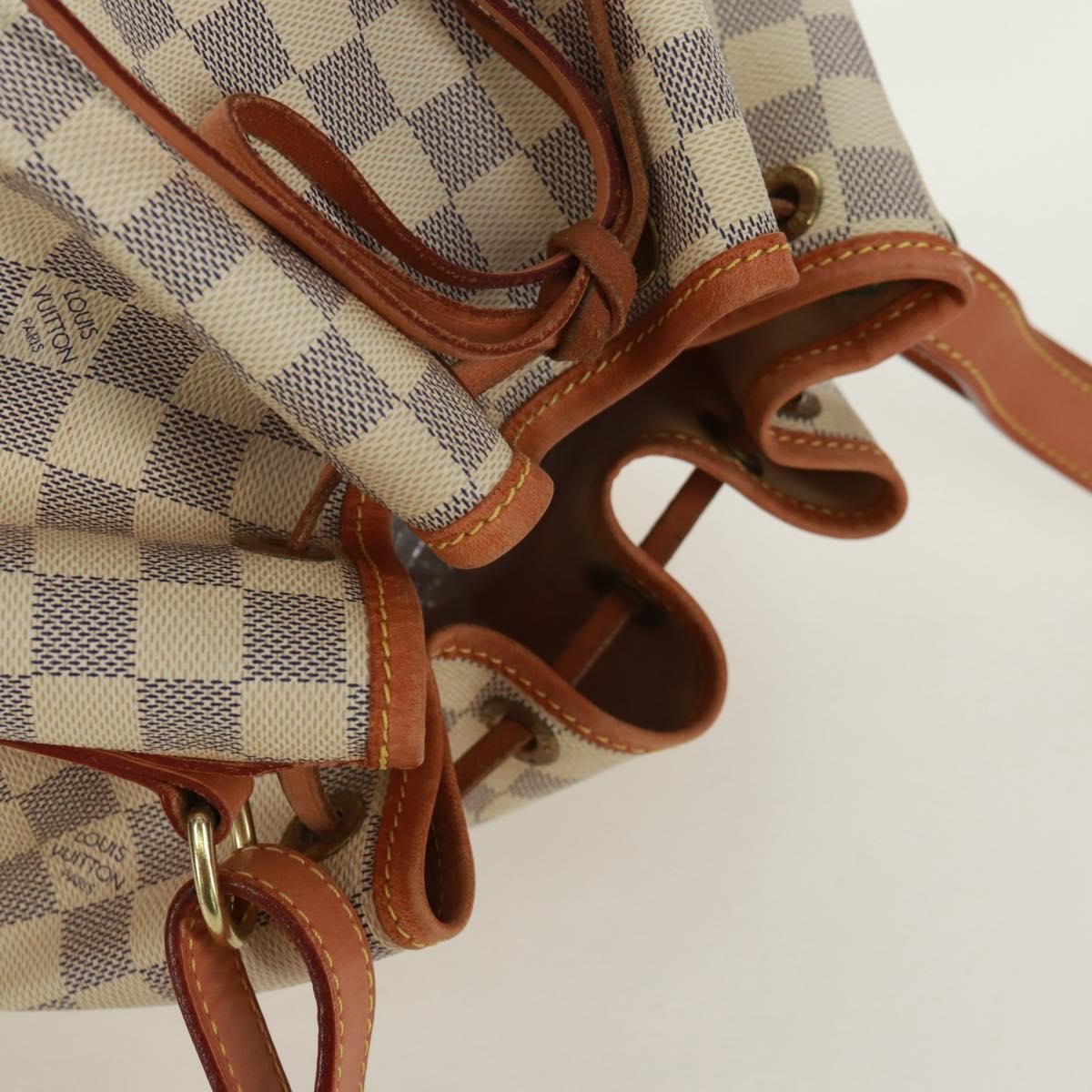 Louis Vuitton Noe Handbag Damier, Beige, Canvas, Shoulder Bag