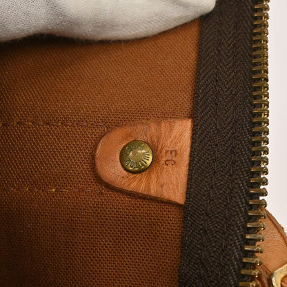 Louis Vuitton Keepall Bag Monogram Canvas, BROWN, CANVAS, Travel bag
