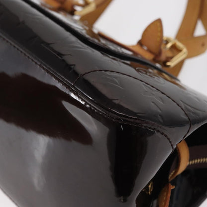 Louis Vuitton Rosewood Avenue Handbag Monogram Vernis, BROWN, PATENT_LEATHER, Shoulder bag