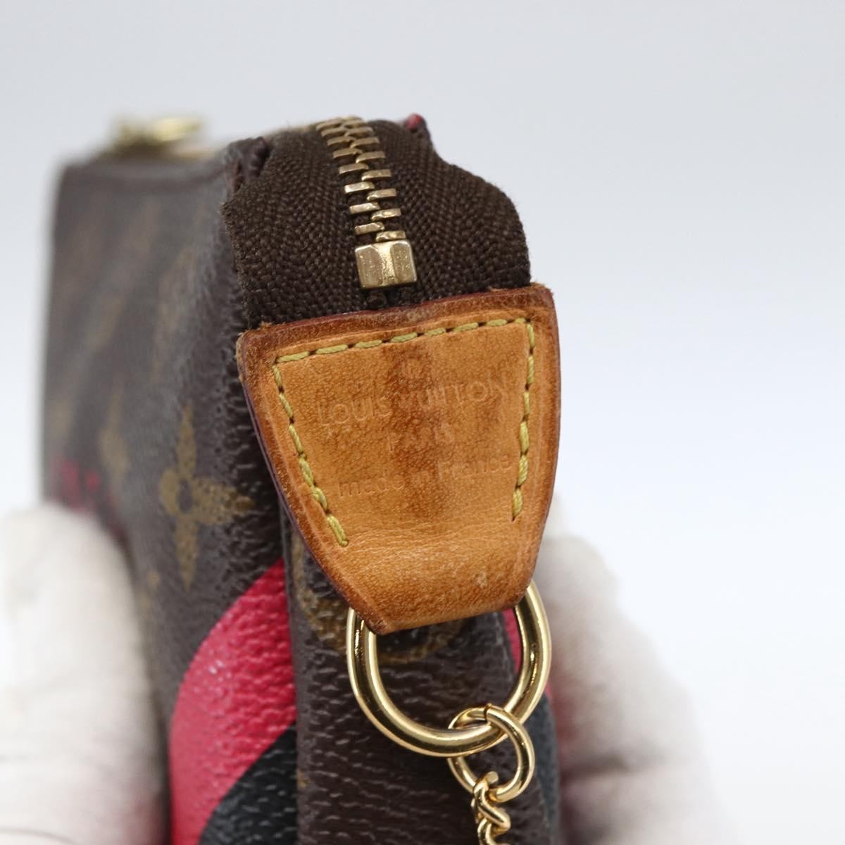 Louis Vuitton Mini pochette accessoires Canvas, BROWN, CANVAS, Clutche & pouche