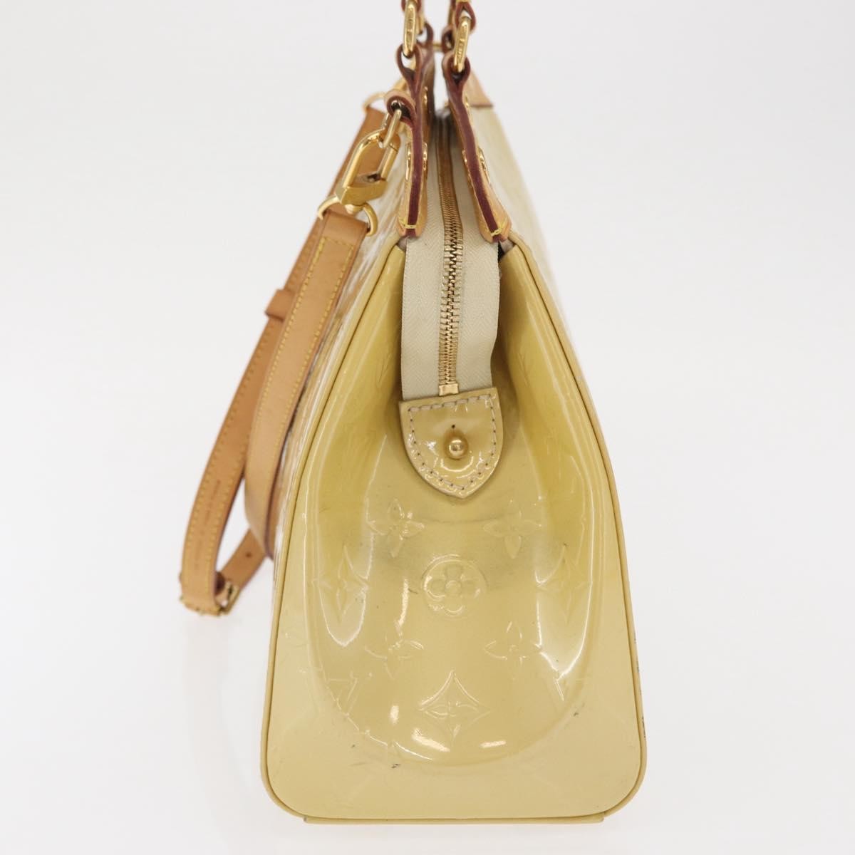 Louis Vuitton Brea Handbag Monogram Vernis, BEIGE, PATENT_LEATHER, Handbag