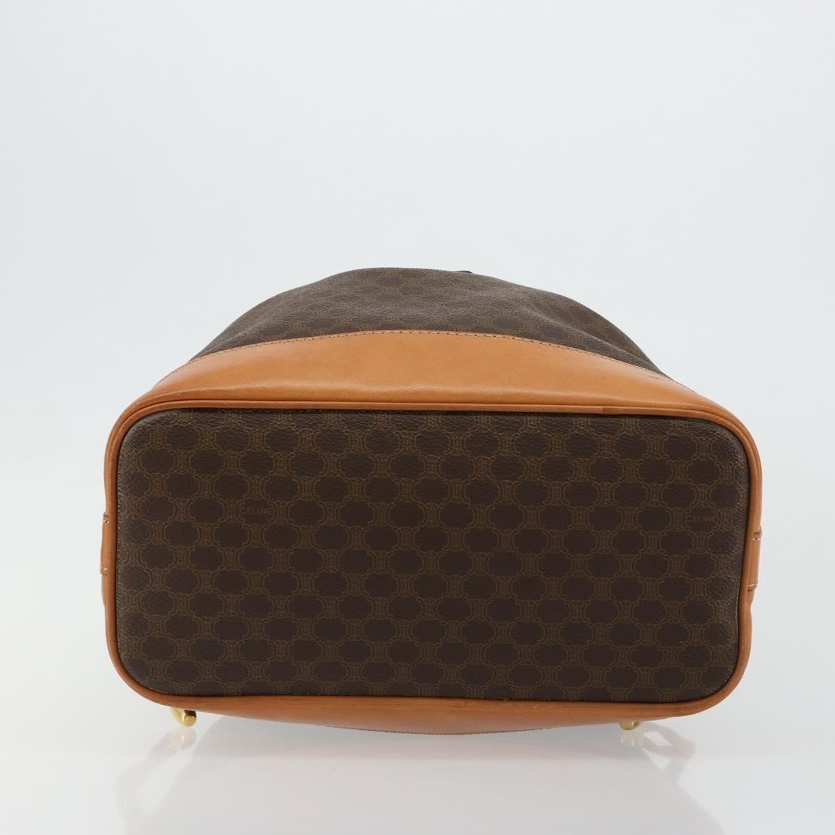 Celine Macadam Shoulder Bag PVC Leather, Brown, PVC, Shoulder Bag