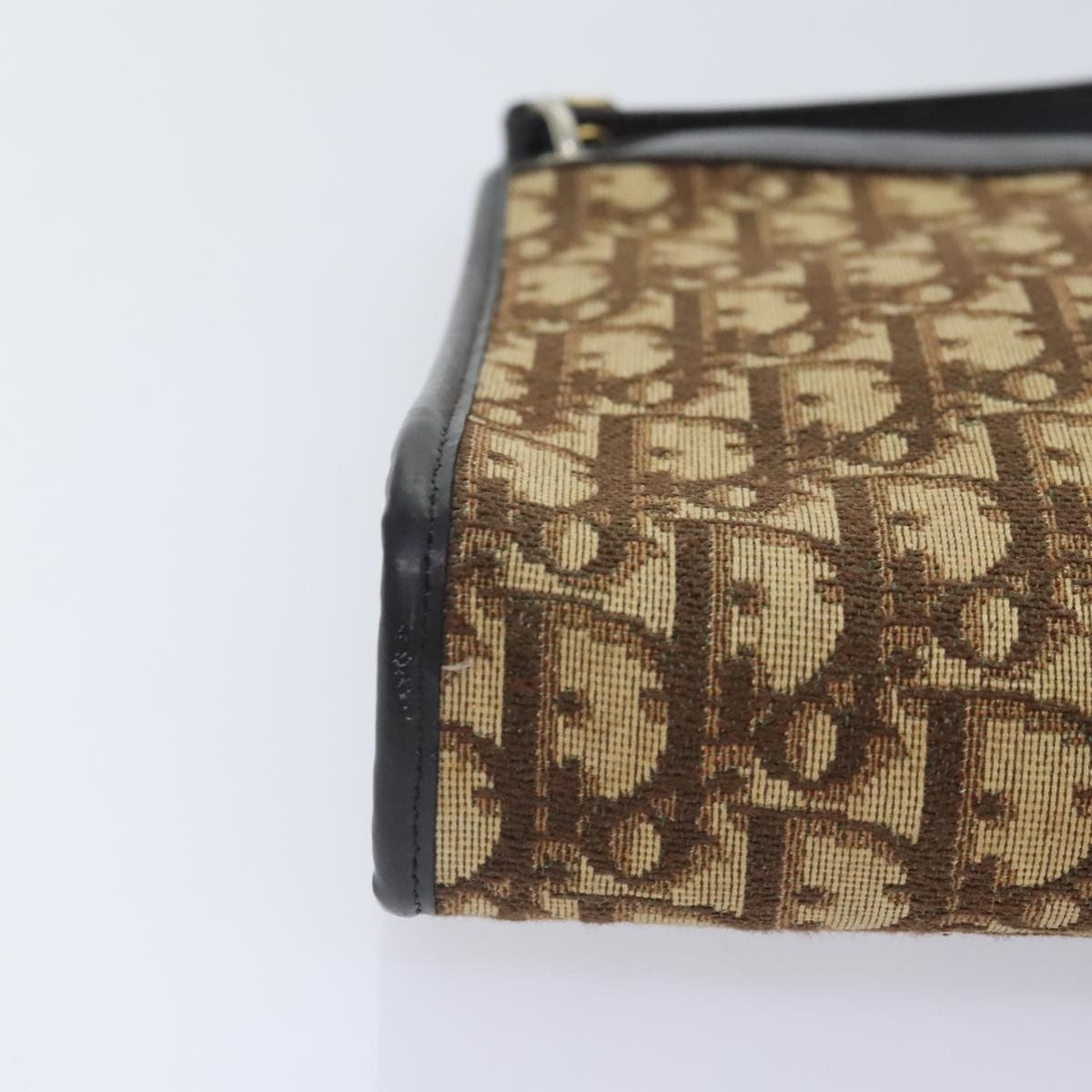 Christian Dior Vintage Trotter Shoulder Bag Canvas, BROWN, CANVAS, Shoulder bag