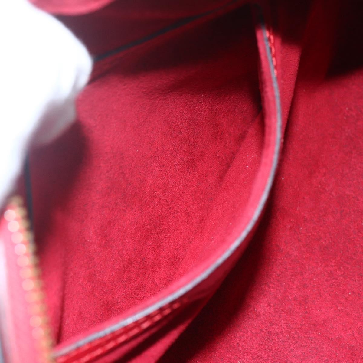 Louis Vuitton Soufflot Handbag Epi Leather, RED, LEATHER, Shoulder bag