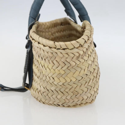 Chloe Marcie Basket Bag Raffia, Beige, Wicker, Tote Bag