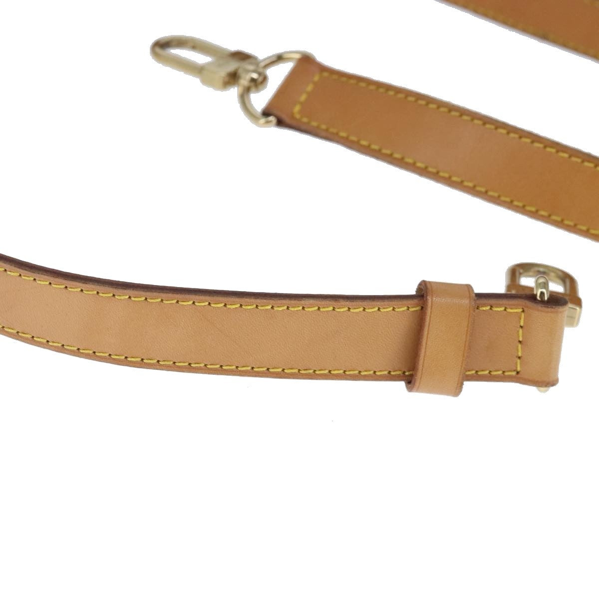 Louis Vuitton Adjustable Shoulder Strap Leather, BEIGE, LEATHER, Straps