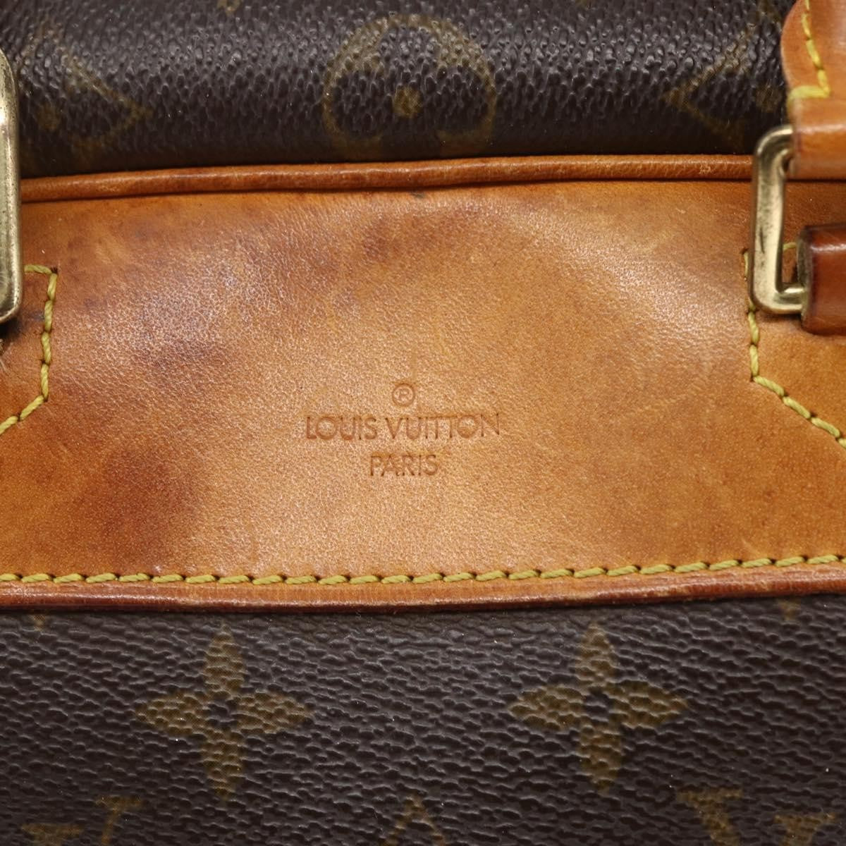 Louis Vuitton Deauville Handbag Monogram Canvas, BROWN, CANVAS, Handbag